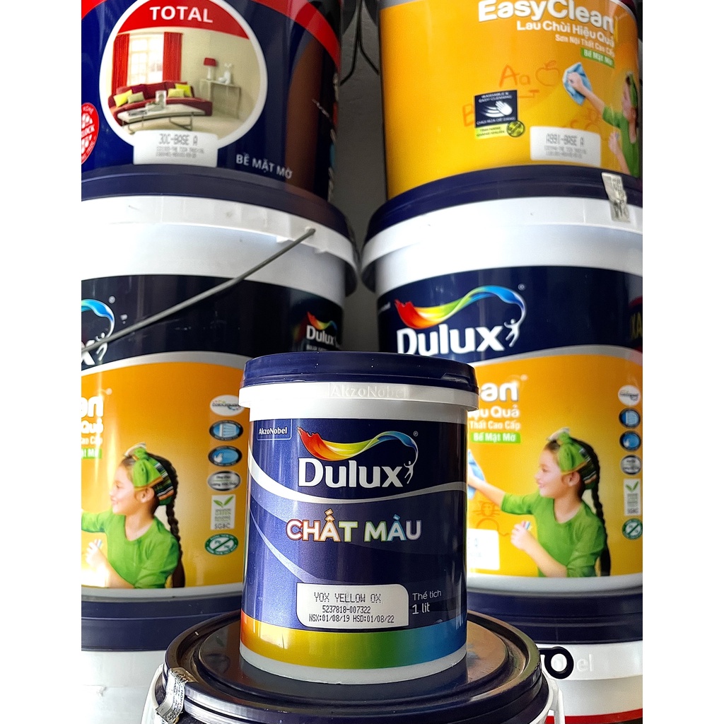 Combo 1 lít sơn Dulux Maxilite, chổi quét