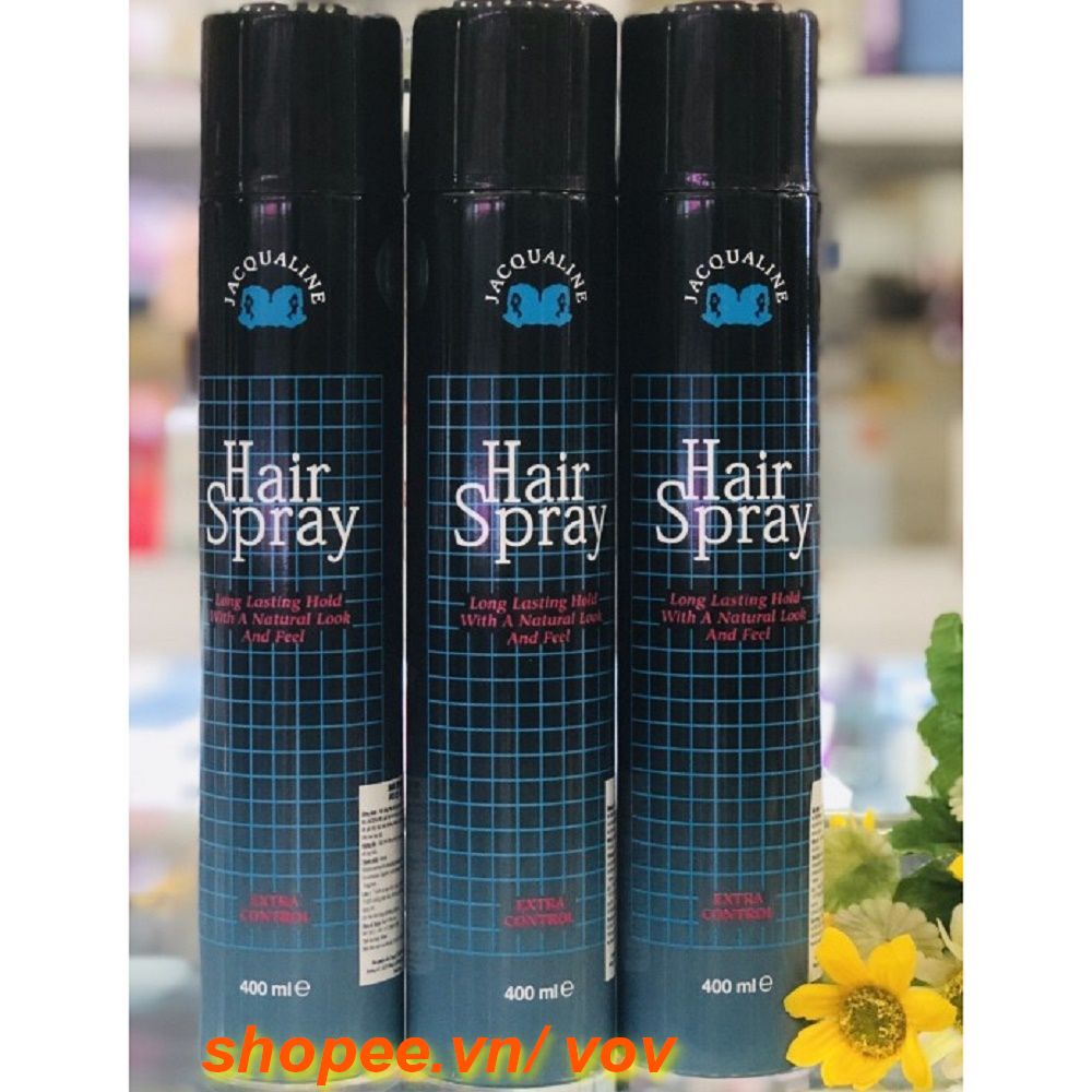 Keo Xịt Tạo Kiểu Tóc 400ml Jacqualine Hair Spray Chính Hãng,VOV Cung Cấp & Bảo Trợ.