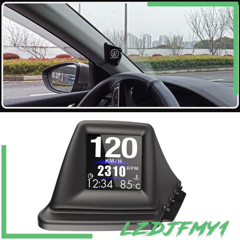 [giá giới hạn] Car Head Up Display GPS OBD2 Driving Computer LCD Screen Temperature Gauge