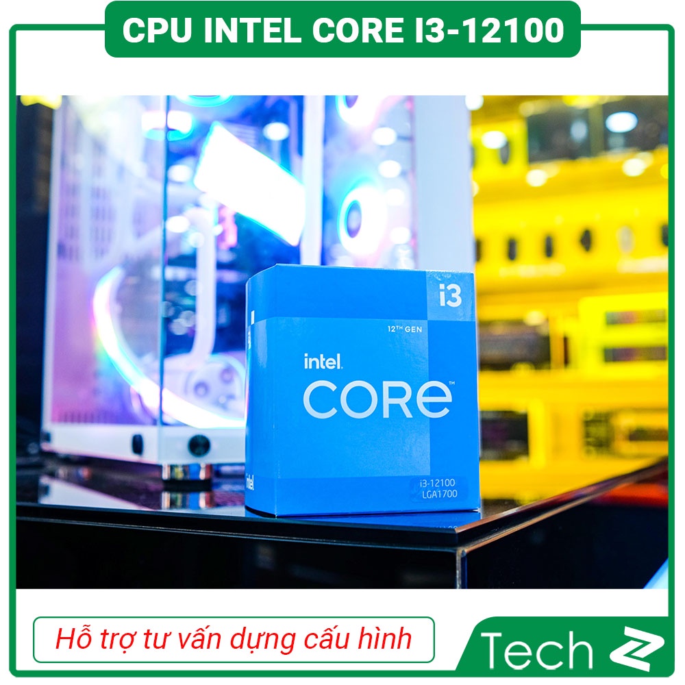 CPU Intel Core i3 12100 Box Chính Hãng Bảo Hành 3 Năm
