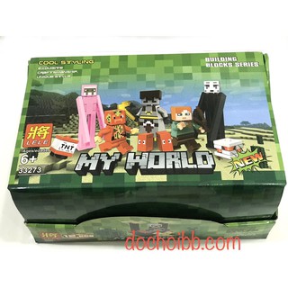 Lego Lắp Ráp 12 Nhân Vật Game Minecraft- My World 33273