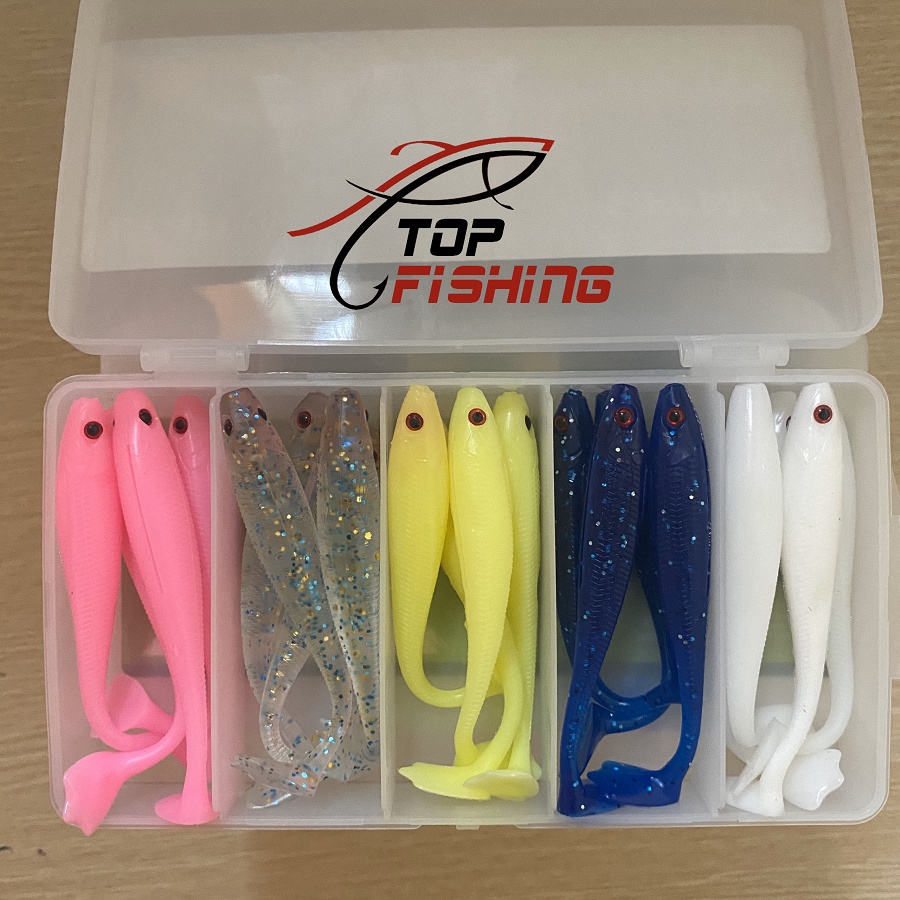 Mồi Mềm Horai - Hộp 20 con - Dài 95mm Nặng 6gr - Mồi giả câu cá lóc - TopFishing