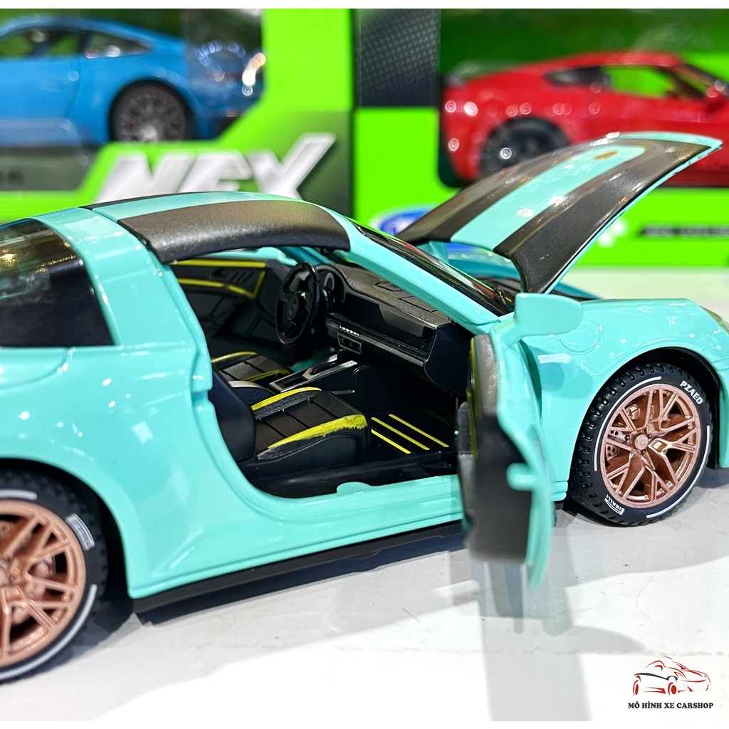 Mô hình xe ô tô Porsche 911 Targa 4s Weissach có mui tỉ lệ 1:32 hãng Alloy 2 màu