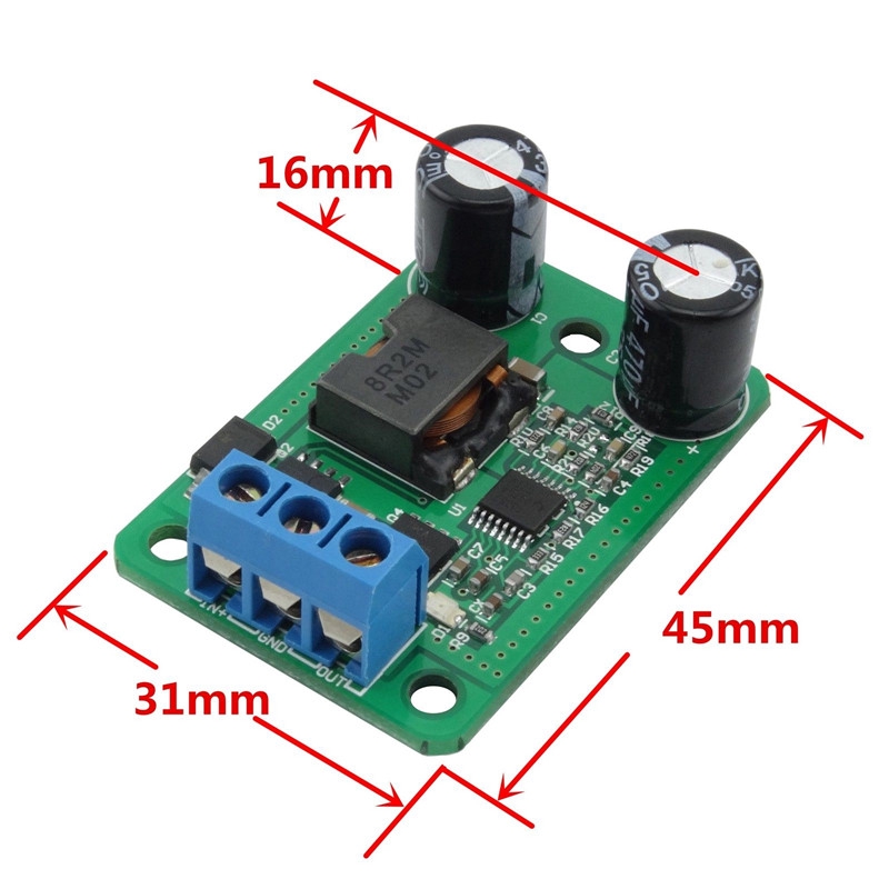 Mô đun hạ áp DC-DC 24V 12V 9V sang 5V 5A 25W MF chuyên dụng
