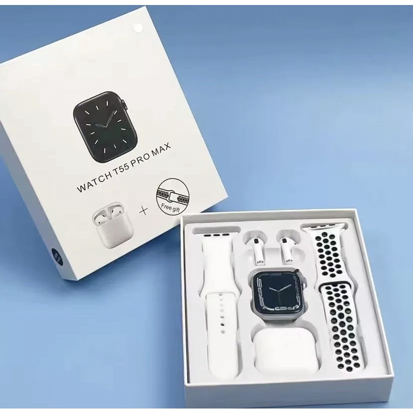 Combo ĐỒNG HỒ THÔNG MINH BLUETOOTH CAO CÂP nhất gồm 2 bộ dây đeo + mặt đồngg hồ + ipods không