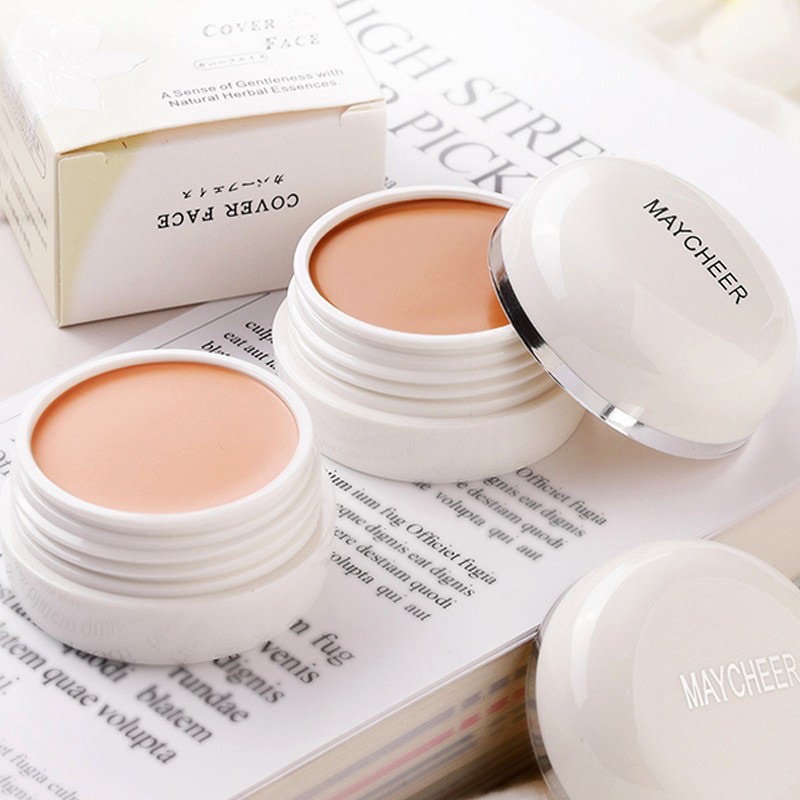 KEM Che Khuyết Điểm  💝  Maycheer Cover Face Hàng Nội Địa Trung ⇉ Kem Nền kèm 1 cọ❤️