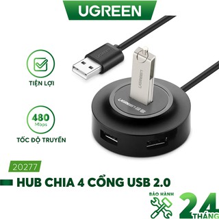 Hub USB 2.0 4 cổng tốc độ cao UGREEN CR106 CR123