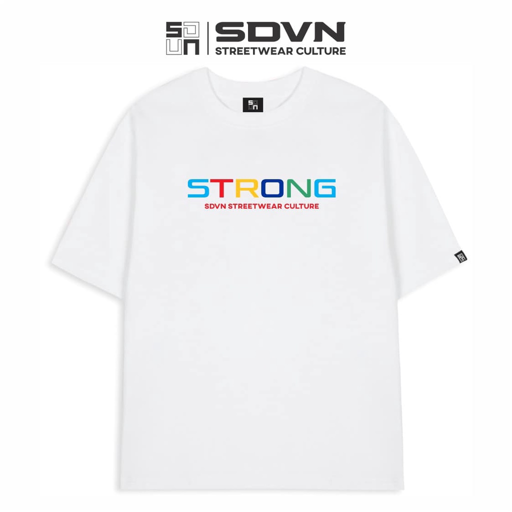 Áo Thun Unisex Nam Nữ Form Rộng SDVN STRONG