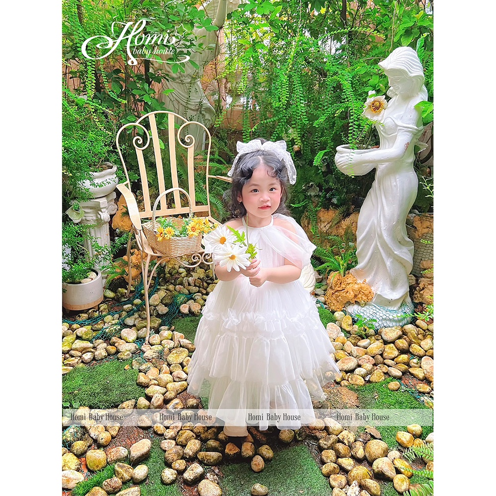 Đầm công chúa Sunny cho bé gái HOMI BABY HOUSE váy cho bé dự tiệc dạo phố