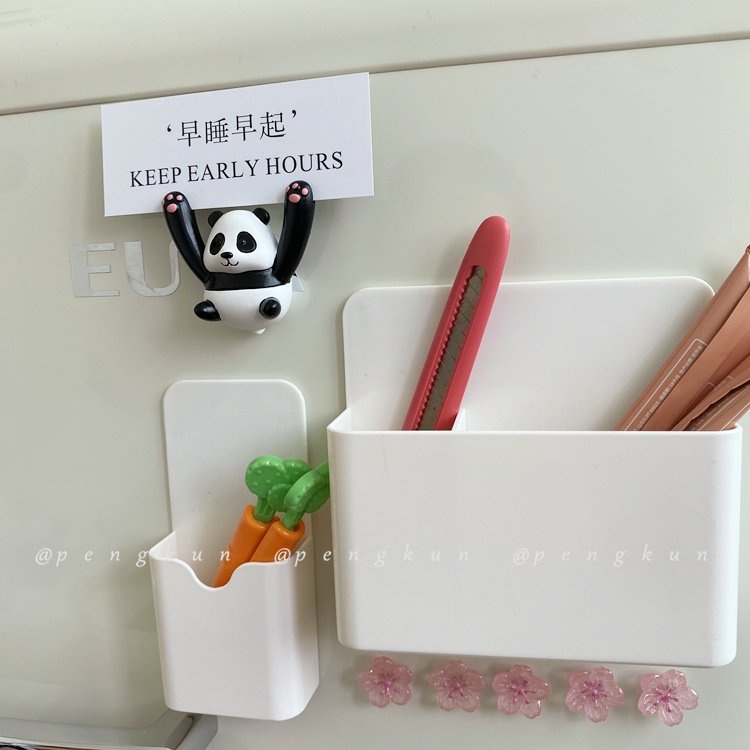 Giá Đỡ Bút Từ Tính Có Thể Treo Tủ Lạnh Phong Cách Nhật Bản