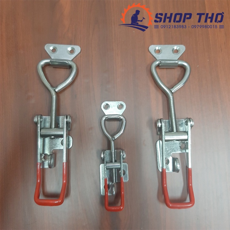 Sập móc nhanh GH4003 thép, inox 304, sập móc nhanh GH002 inox 304