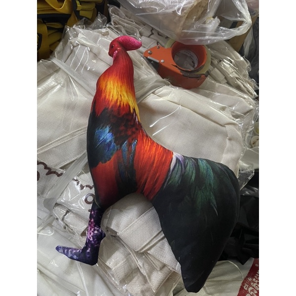 Gà giả tập lực gà đá , gà thú bông 3D