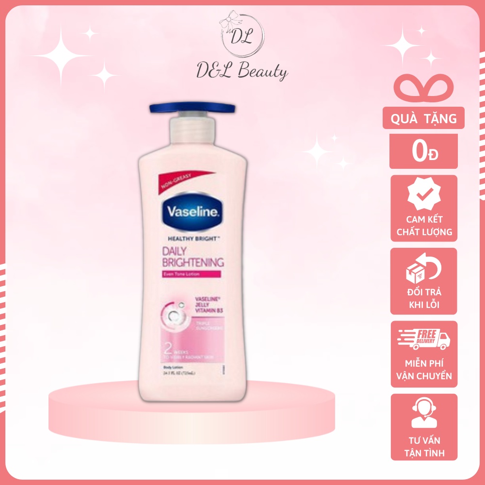 Sữa Dưỡng Thể Vaseline Healthy White UV Lightening Body Lotion 725ml Phù Hợp Cho Mọi Loại Da