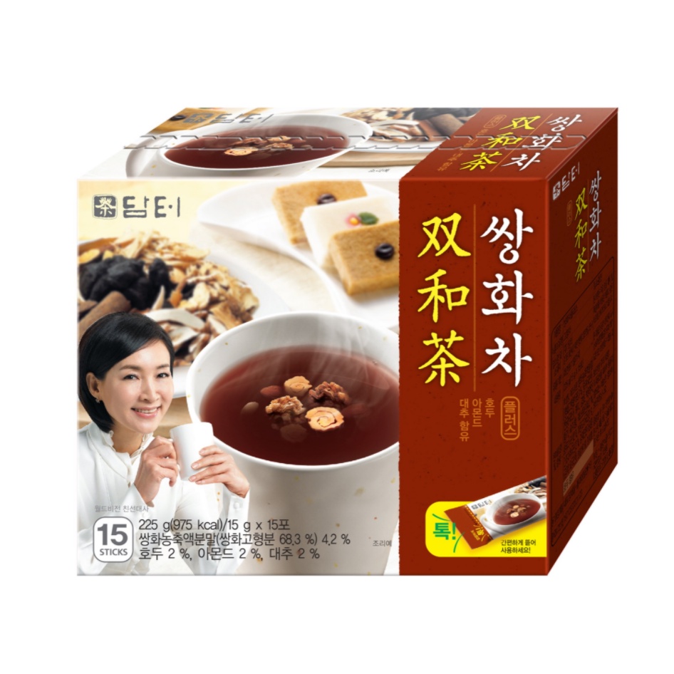 [DAMTUH] BỘT TRÀ ĐEN THẢO 15 GÓI 225G - [담터] 쌍화차플러스15g*15T(225g)