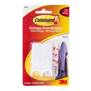 Móc dán tường tròn 900gr Command 3M 17401 (Vỉ 2 Cái)