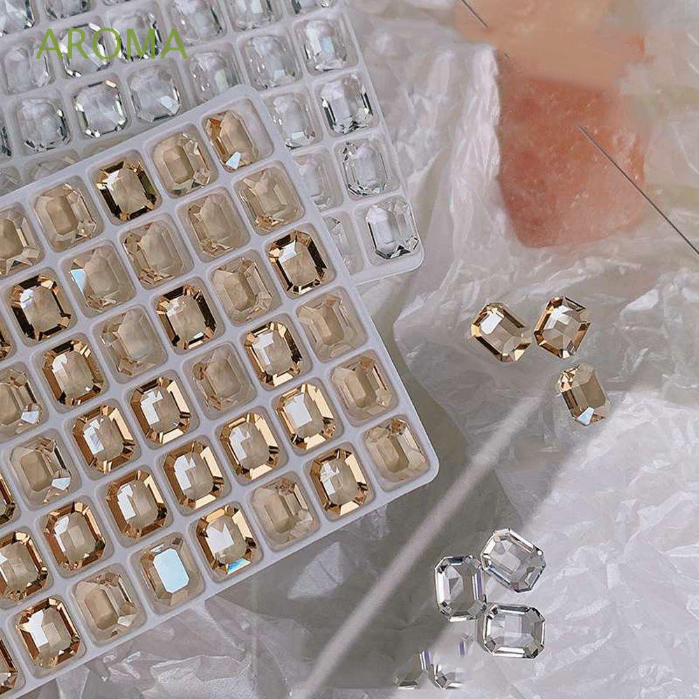 Hình DáN Trang Trí MóNg Sang TrọNg|Sáng Chói|Bộ 2 Phụ Kiện Trang Trí Móng Tay Hình Khối Lập Phương 3D DIY