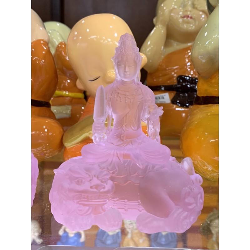 Tượng văn thù, phổ hiền để xe hơi, xe ô tô - đá lưu ly cao cấp - Văn thù phổ hiền để xe ô tô cao cấp