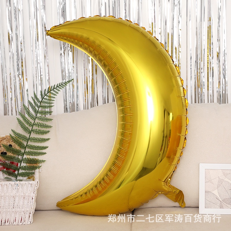 Bóng hình trăng khuyết size đại, trang trí sinh nhật, party Fubao Store