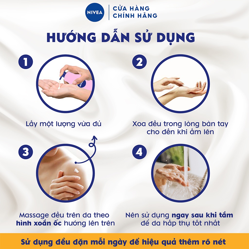 Nivea dưỡng thể dưỡng ẩm sữa dưỡng thể phục hồi da lưu hương lâu NIVEA Bodylotion 200ml