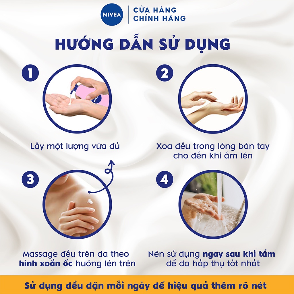 Nivea dưỡng thể dưỡng ẩm sữa dưỡng thể phục hồi da lưu hương lâu NIVEA Bodylotion 200ml