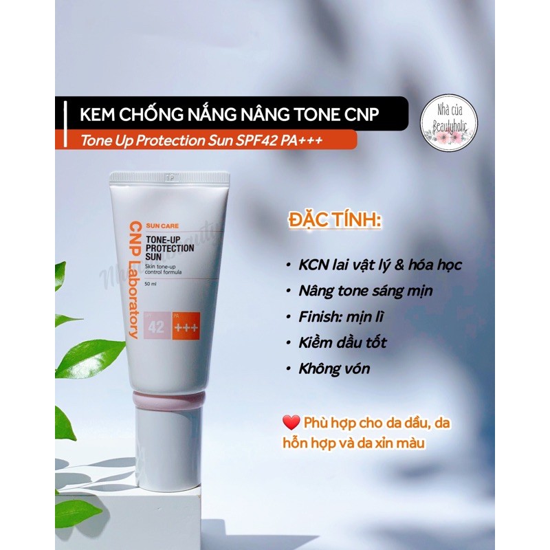 | TÁCH SÉT| Kem chống nắng CNP TONEUP PROTECTION SUN