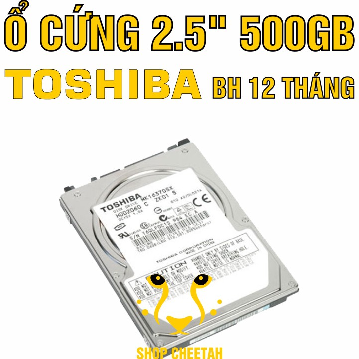 HDD 2.5” 500GB/320GB – Ổ cứng Laptop chính hãng Hitachi/Toshiba/Seagate/Western Digital – Bảo hành 12 tháng – Mới 99%