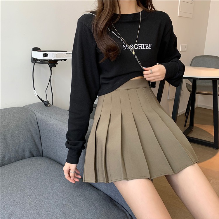 Chân váy xòe full màu Chân Váy ngắn Tennis kẻ caro xếp ly dáng xòe Hàn Quốc chất liệu kaki mềm đẹp
