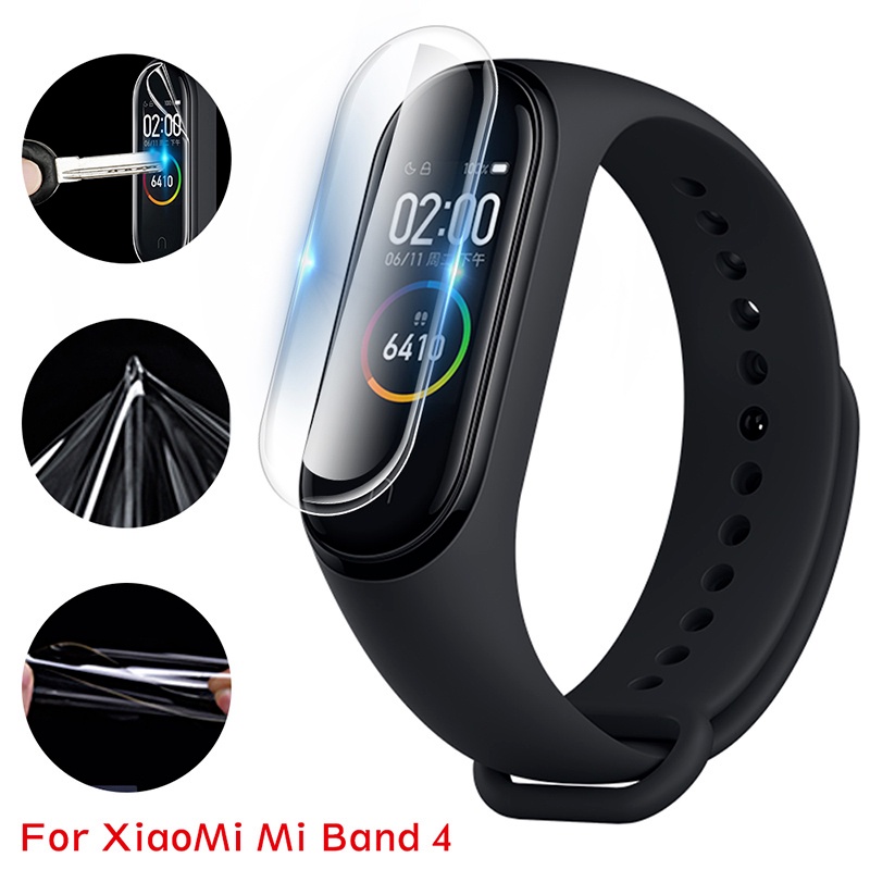Set 10 miếng dán bảo vệ màn hình viền cong 3D cho Xiaomi Mi Band 4