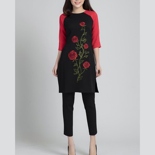 Áo Dài Gấm Cách Tân Lamer L61A17T194