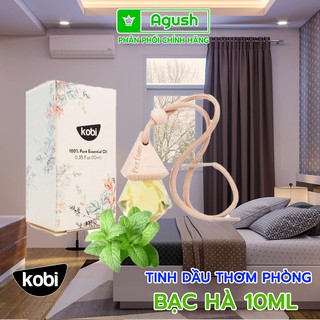 Agush - tinh dầu bạc hà nguyên chất thơm phòng, treo xe ô tô kobi 10ml