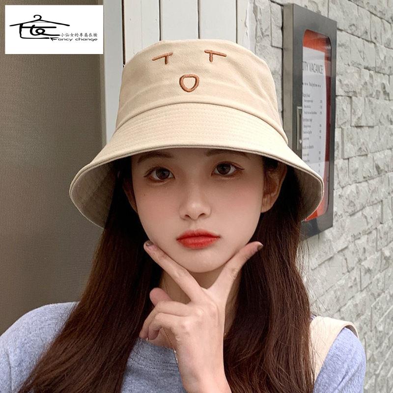 Nón Vành Thêu Họa Tiết Hoạt Hình Phong Cách Hàn Quốc Thời Trang Xuân Hè Dễ Thương Cho Nữ