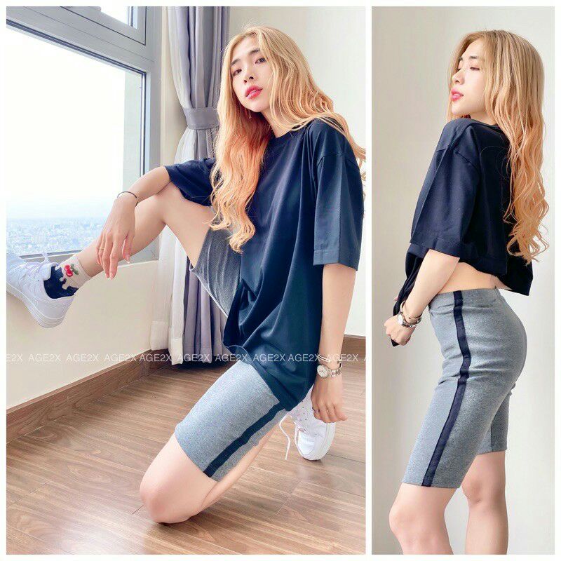 Quần Legging Đùi Borip Nữ VNXK Chính Hãng Hiệu AGE2X.