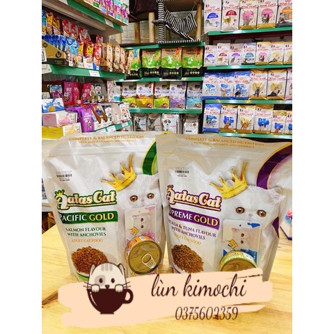 Hạt cá cơm sấy mix 1.2kg Aatas Cat