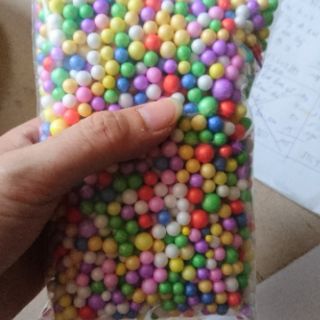 Hạt xốp màu ( nguyên liệu làm slam)