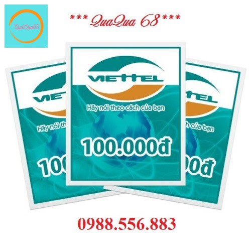 Thẻ Cào Viettel 100K Siêu Rẻ