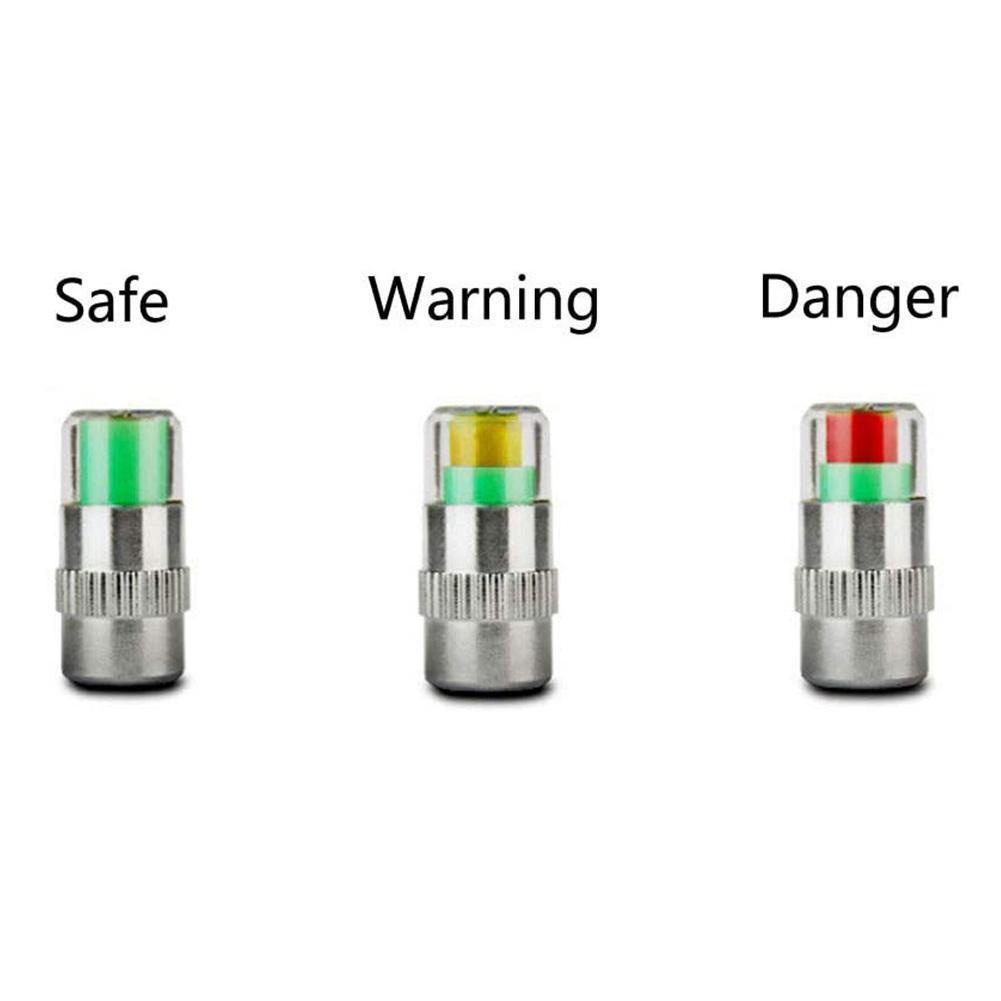 Set 4 Nắp Đậy Van Bánh Xe Hơi R3E7 Phát Hiện Áp Suất Lốp Xe