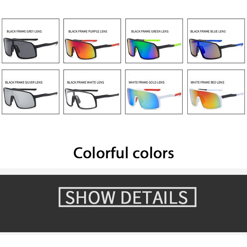 Kính Mát Chống Tia Uv400 Dùng Chạy Xe Đạp Ngoài Trời Cho Nam Và Nữ