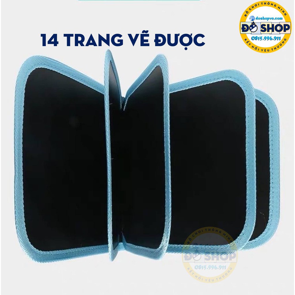 Sách Vẽ Cho Bé Tẩy Xóa Được Đa Năng Thông Minh SV14 (14 Trang, 12 Bút Màu) - Đô Shop