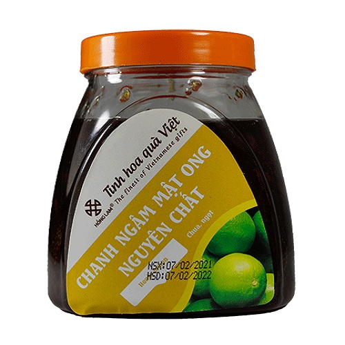 Chanh Ngâm Mật Ong Nguyên Chất Hồng Lam - Vị Chua Ngọt - Hộp (200g, 400g)