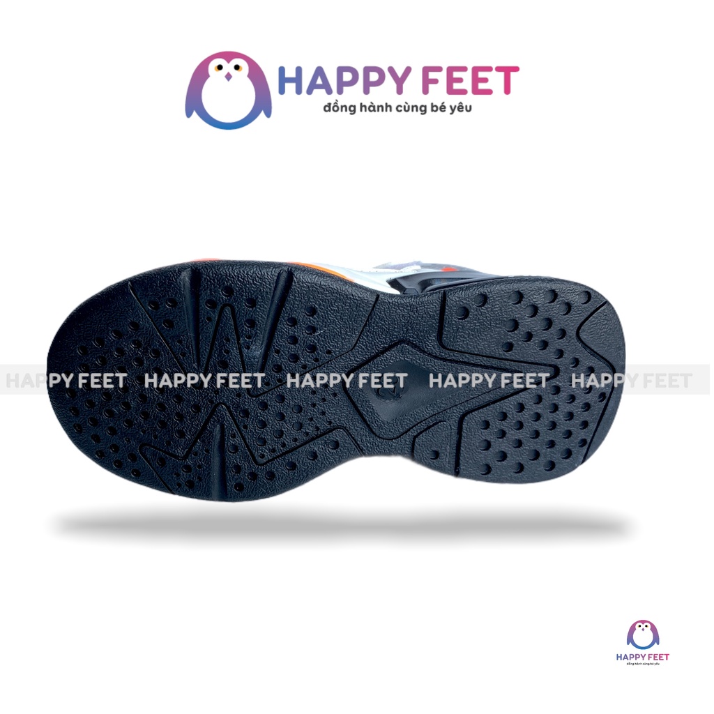 Giầy cao cổ trẻ em Happy Feet dáng thể thao thời trang cho bé trai 1-10 tuổi- HK811