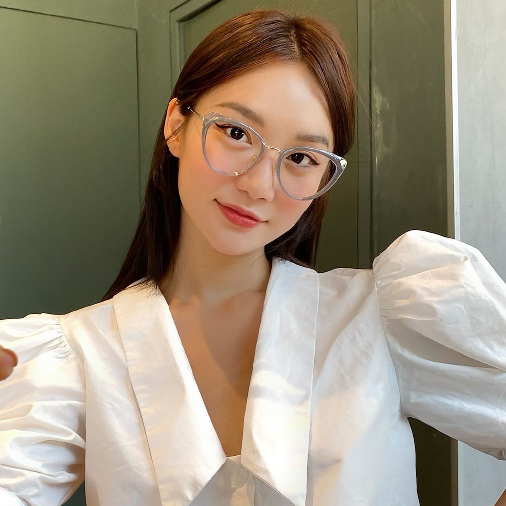 Gọng kính nữ mắt mèo cao cấp Lilyeyewear chất liệu nhựa cứng cáp màu sắc thời trang 87007