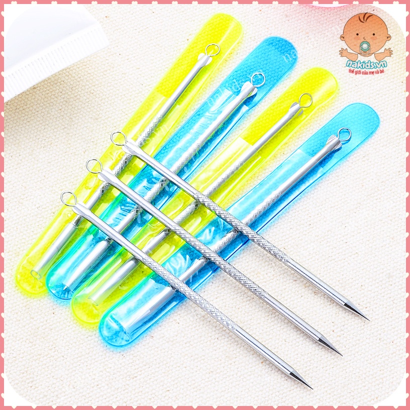 Que Nặn Mụn 2 Đầu -  Dụng Cụ Nặn Mụn Đầu Đen, Mụn Trứng Cá