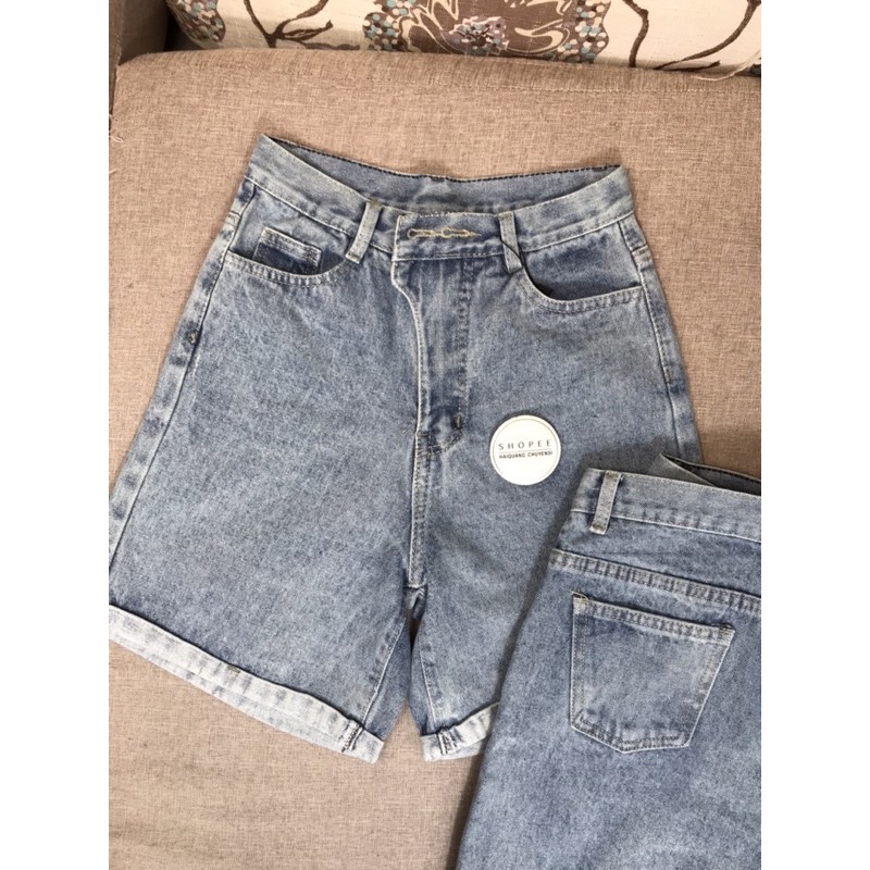 QUẦN SHORT JEAN NỮ , QUẦN SOOC NỮ CẠP CAO HAIQUANG ỐNG RỘNG ULLZANG CHẤT ĐẸP KHUY LỆCH CÁ TÍNH -MÃ SHORT 15