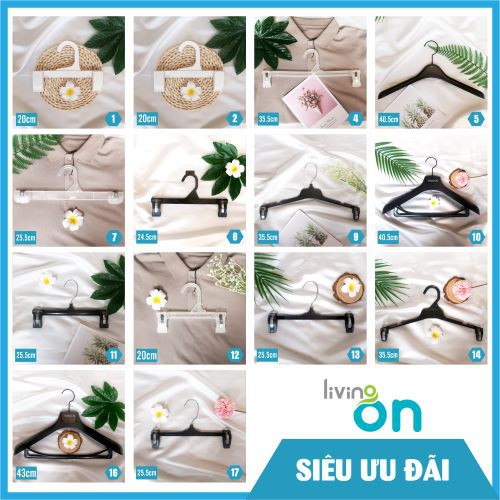 Móc treo quần áo⭐✨[Siêu Sale] [Có sẵn] ⚡ Móc treo móc quần áo, móc treo đa năng- Combo 10 cái