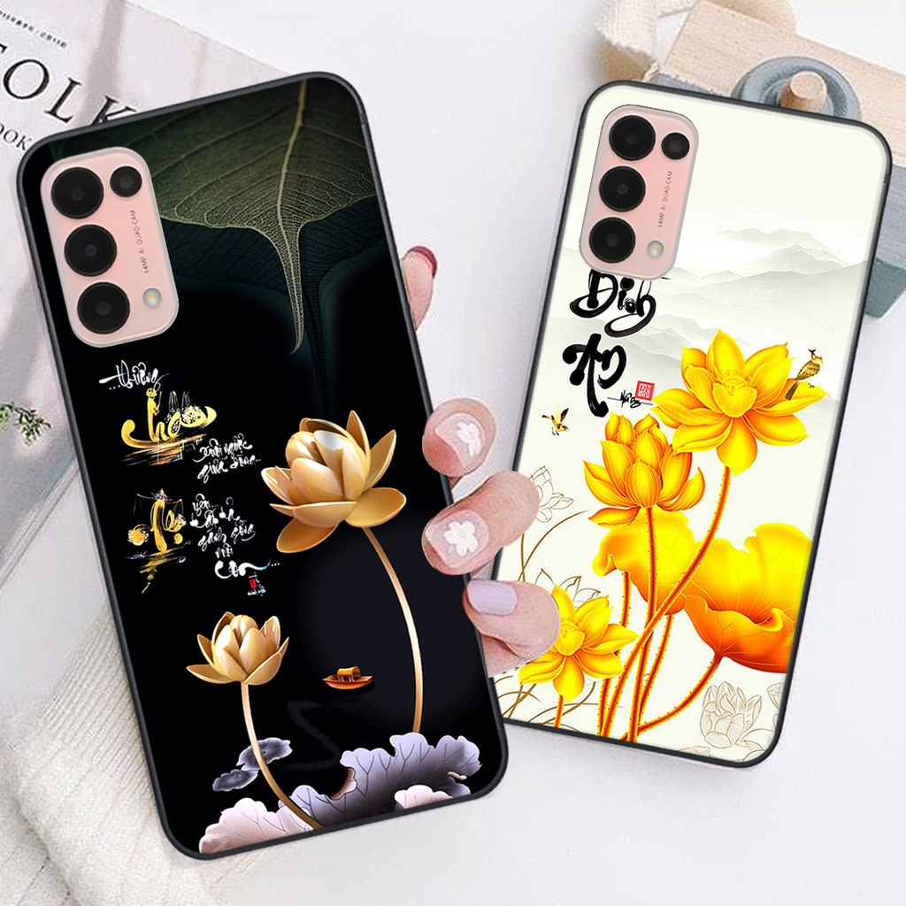 Ốp lưng Oppo RENO 5 in hình chữ tài chữ lộc, Cha Mẹ, bình an SIÊU ĐẸP
