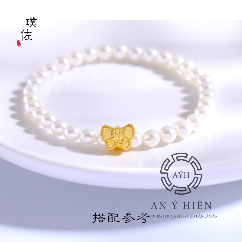 Charm Nơ vàng may mắn #C666 ( An Ý Hiên)
