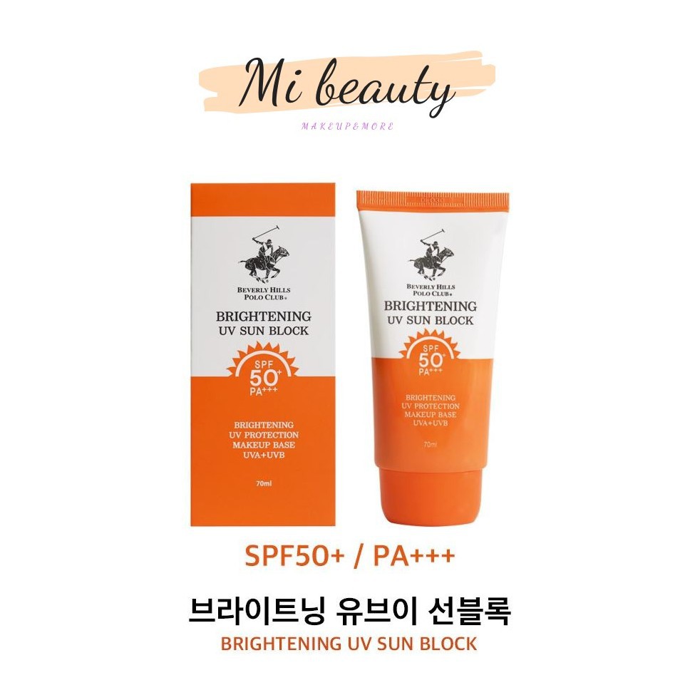 Kem Chống Nắng Bevery Hills Polo Club Rose UV Sun Block Brightening SPF/50+++ Hàn Quốc 70ml