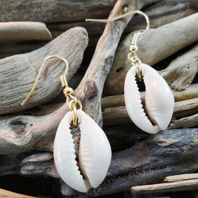 Bông Tai Vỏ Sò Tự Nhiên Thời Trang Nữ Tính