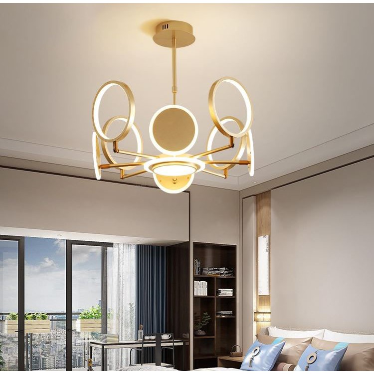 Đèn thả MONSKY MALOG loại 8 bóng kiểu dáng sang trọng với 3 chế độ ánh sáng hiện đại - kèm điều khiển từ xa - (167).