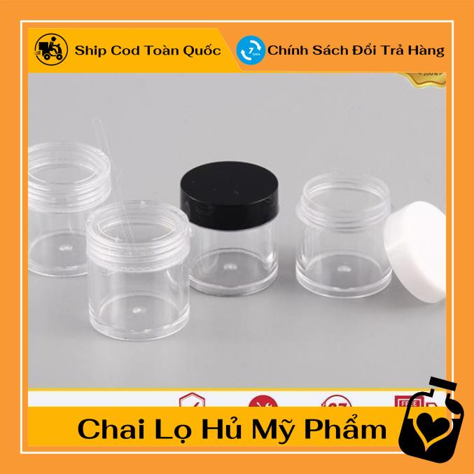 Hủ Đựng Kem ❤ [100c] Hũ nhựa 10g thân cao chiết mỹ phẩm / Hũ chiết kem / chai lọ chiết mỹ phẩm , phụ kiện du lịch